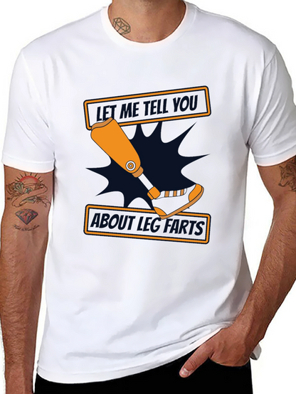 Funny Amputee Leg Parts T-Shirt - Black