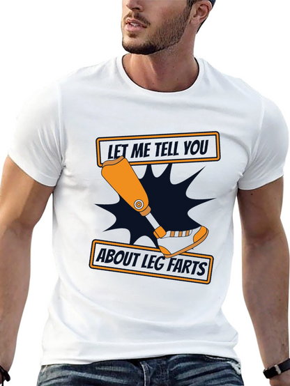 Funny Amputee Leg Parts T-Shirt - Black