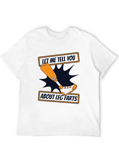 Funny Amputee Leg Parts T-Shirt - Black
