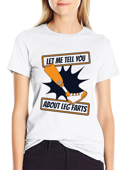Funny Amputee Leg Parts T-Shirt - Black