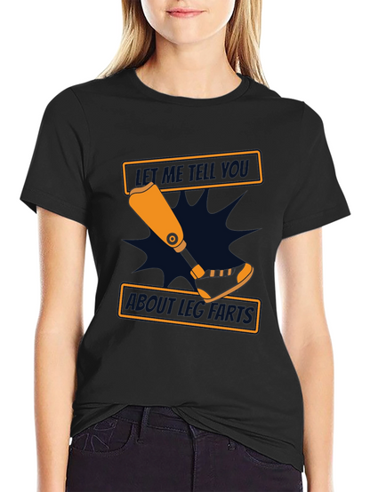 Funny Amputee Leg Parts T-Shirt - Black