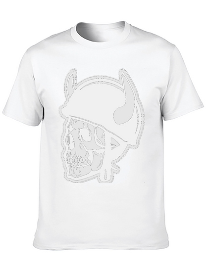Skull Viking Helmet Black T-Shirt