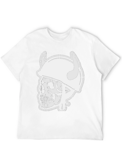 Skull Viking Helmet Black T-Shirt