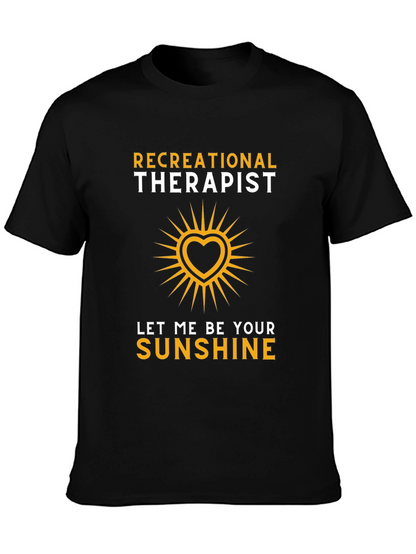 Recreational Therapist Sunshine Heart Graphic T-Shirt