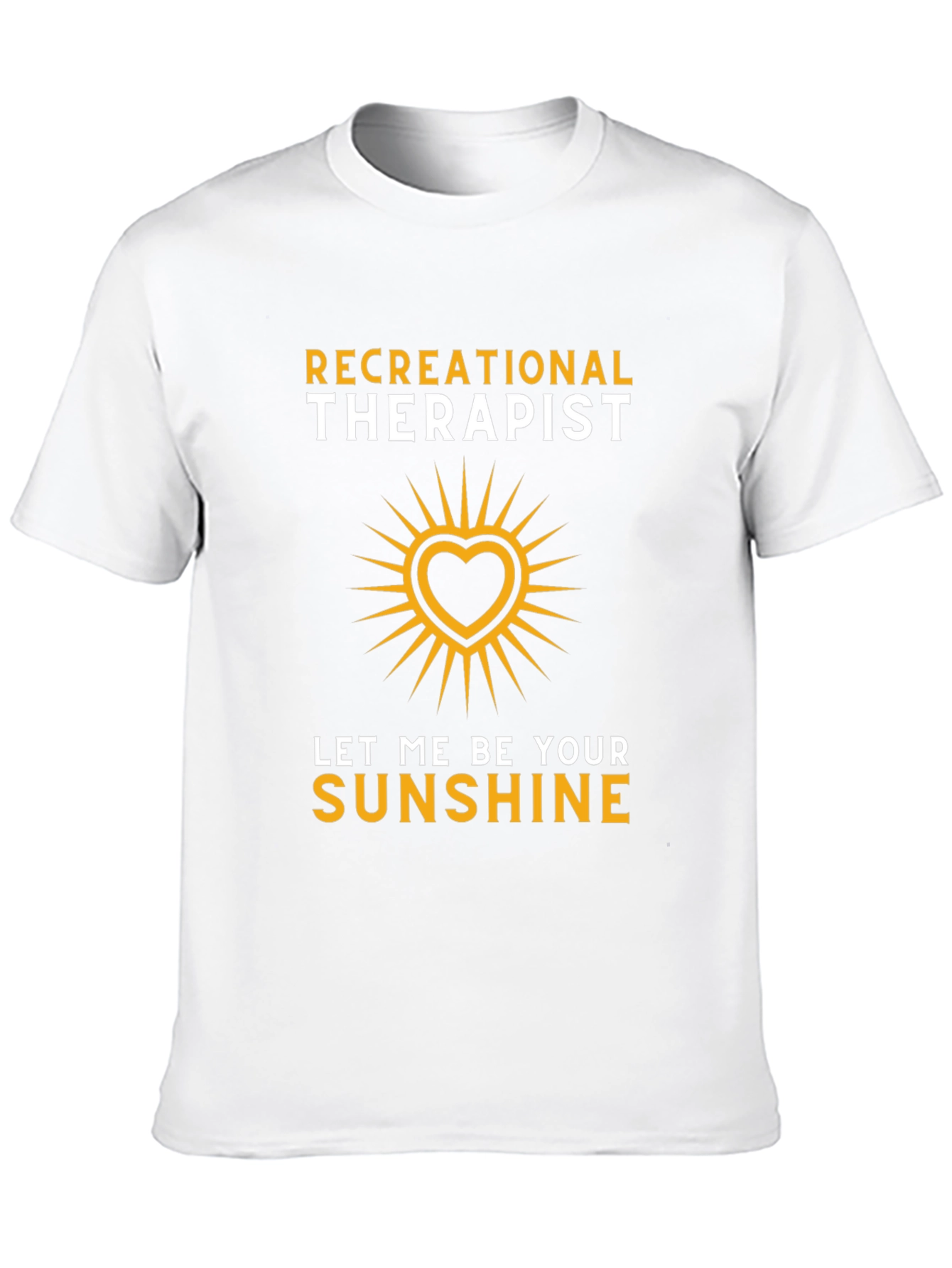 Recreational Therapist Sunshine Heart Graphic T-Shirt