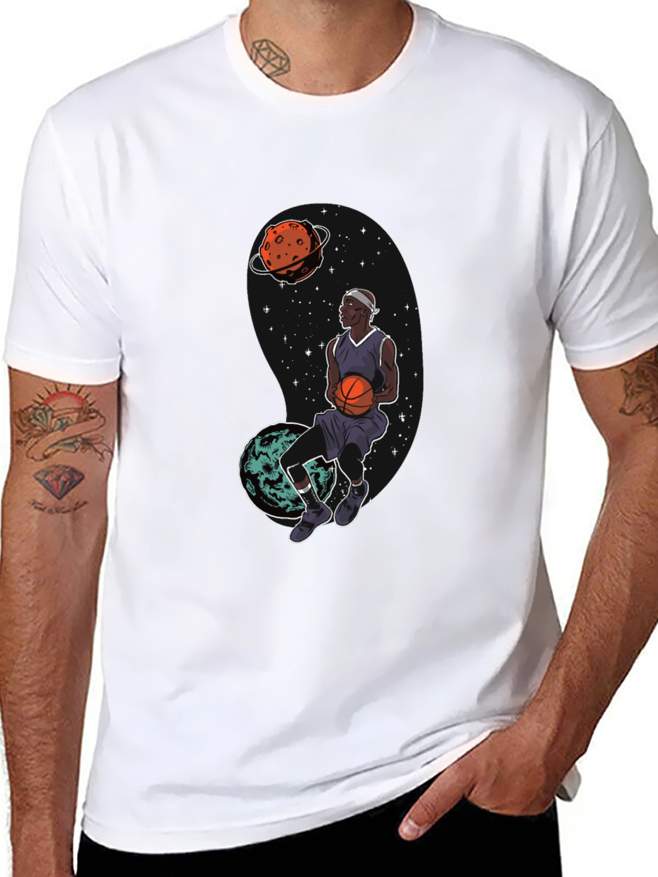 Cosmic Dunk Black Graphic Tee