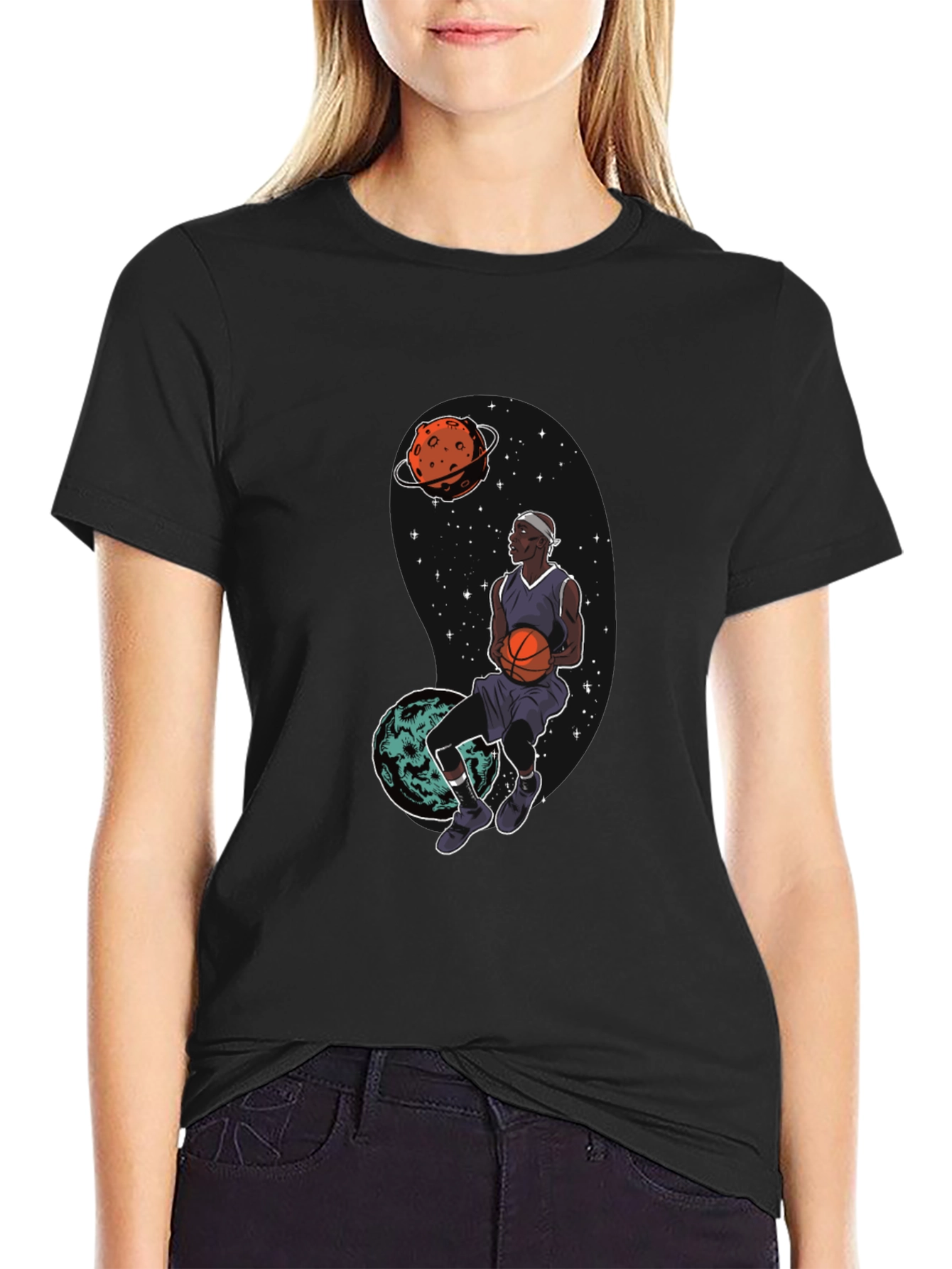Cosmic Dunk Black Graphic Tee