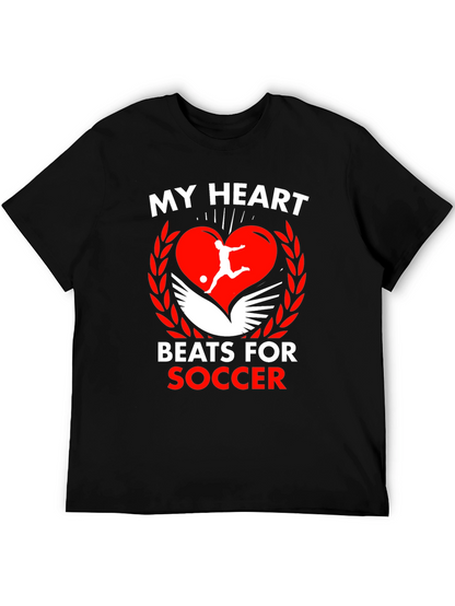 My Heart Beats For Soccer Graphic Tee