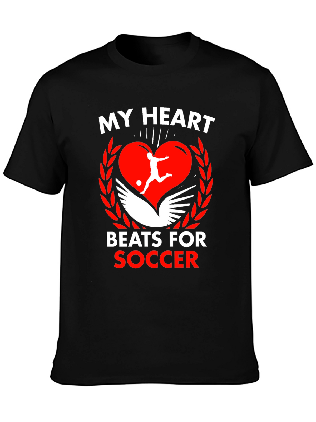 My Heart Beats For Soccer Graphic Tee