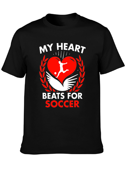 My Heart Beats For Soccer Graphic Tee