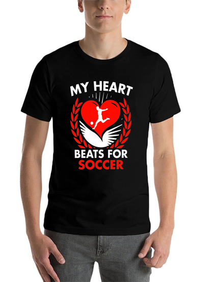 My Heart Beats For Soccer Graphic Tee