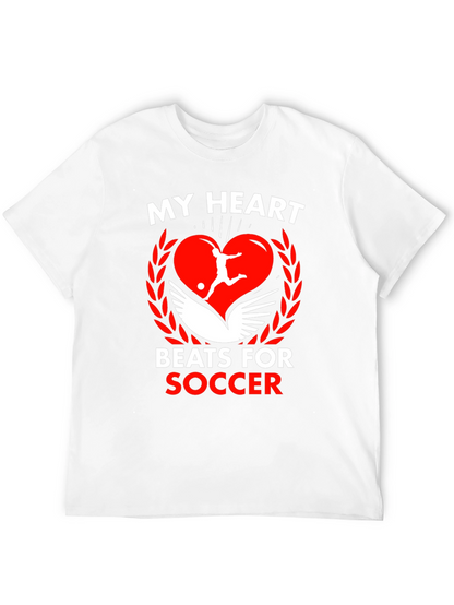 My Heart Beats For Soccer Graphic Tee