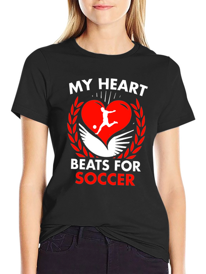 My Heart Beats For Soccer Graphic Tee