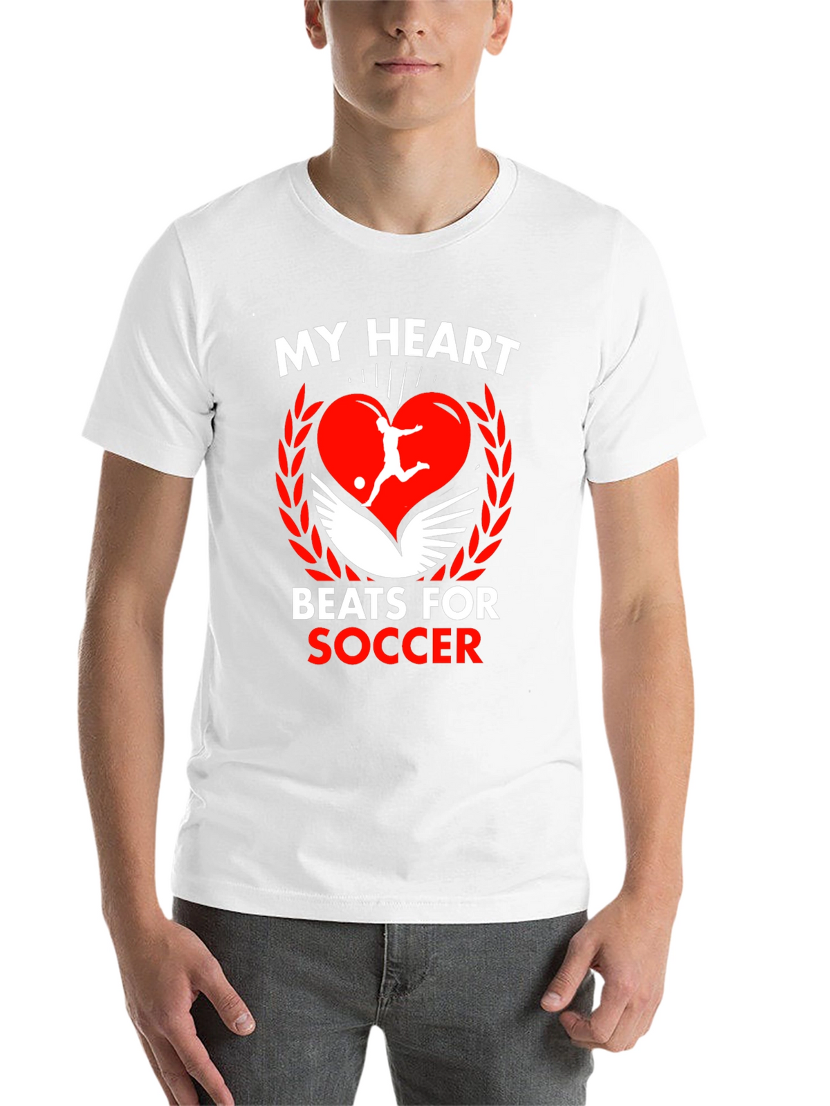 My Heart Beats For Soccer Graphic Tee