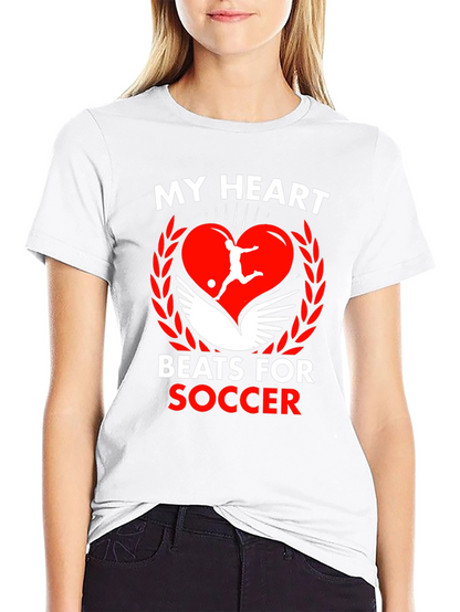 My Heart Beats For Soccer Graphic Tee