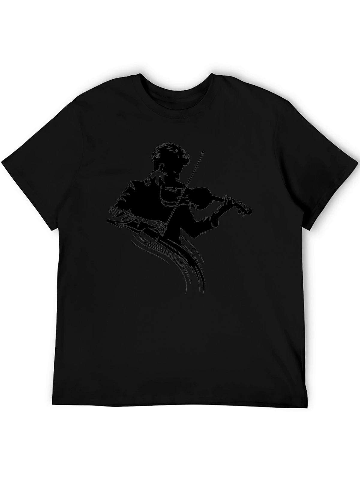 Musician Silhouette T-Shirt - Classic Black Tee