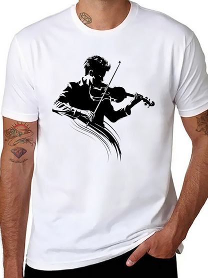 Musician Silhouette T-Shirt - Classic Black Tee