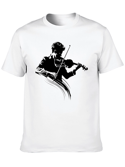 Musician Silhouette T-Shirt - Classic Black Tee