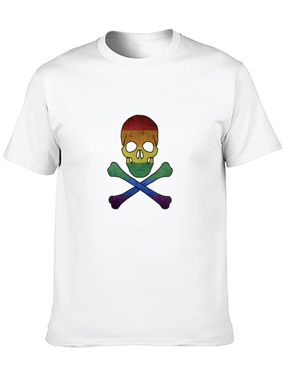 Rainbow Pride Skull & Crossbones T-Shirt