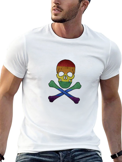 Rainbow Pride Skull & Crossbones T-Shirt