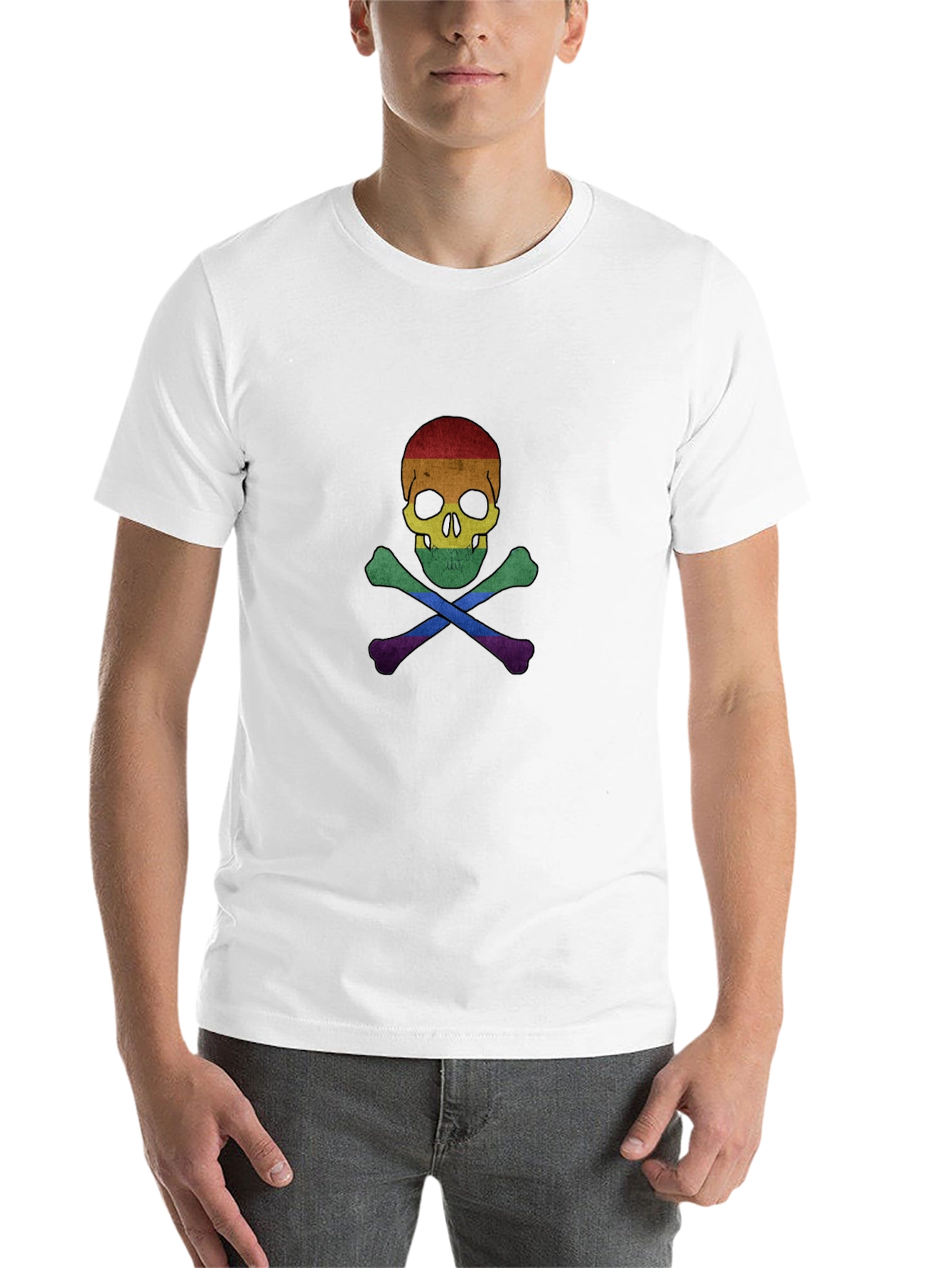 Rainbow Pride Skull & Crossbones T-Shirt