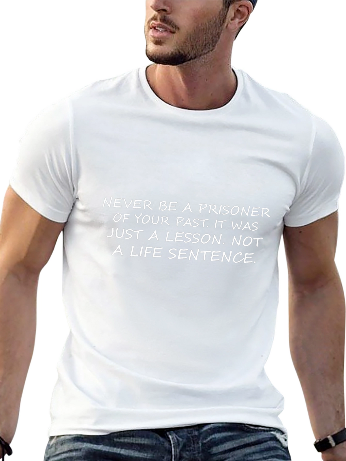 Motivational Graphic Tee - Never Be a Prisoner