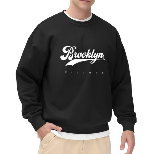 Brooklyn Victory Retro Baseball Font Crewneck Sweatshirt