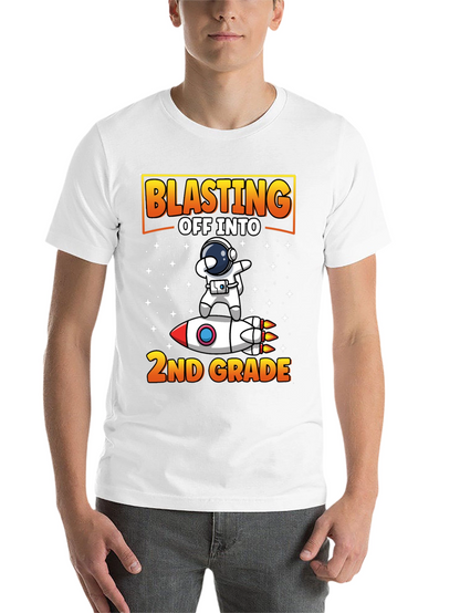 Blasting Off To 2nd Grade T-Shirt Astronaut Rocket