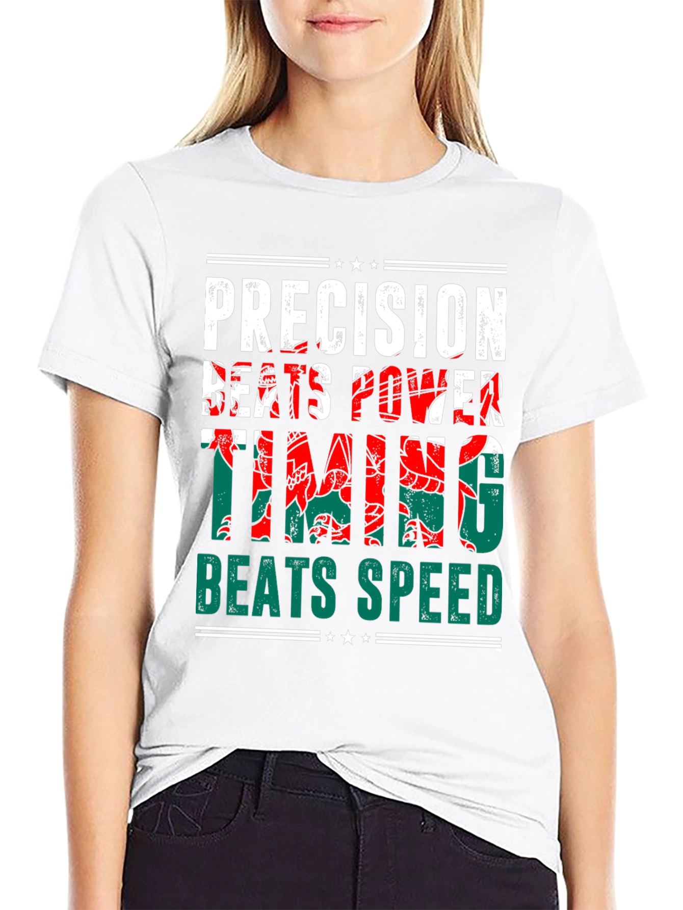 Precision Beats Power Timing Beats Speed Welsh Dragon T-Shirt