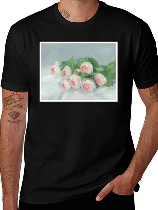 Floral Art T-Shirt - Elegant Bouquet Tee