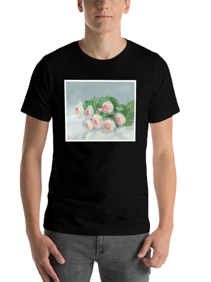 Floral Art T-Shirt - Elegant Bouquet Tee