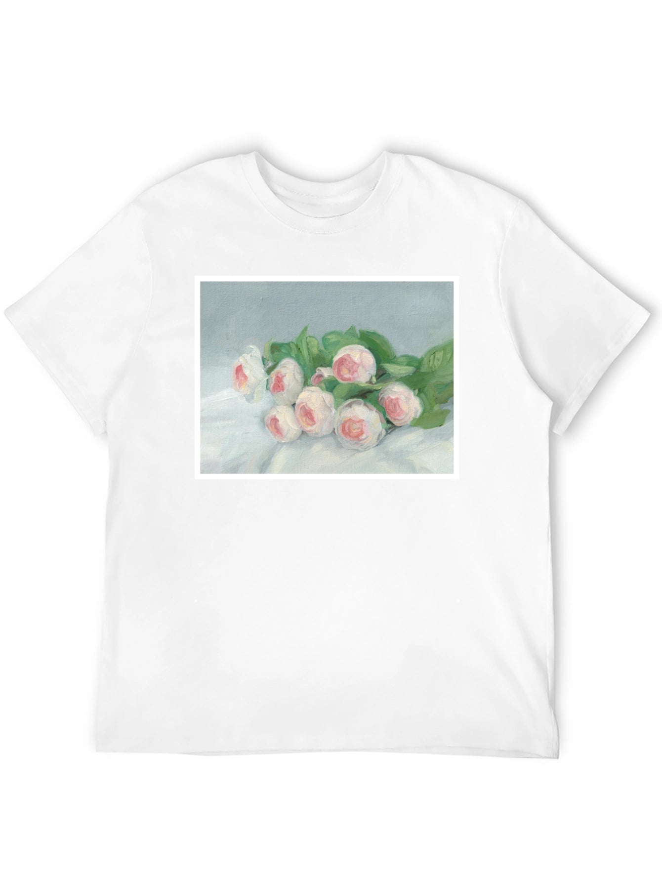 Floral Art T-Shirt - Elegant Bouquet Tee