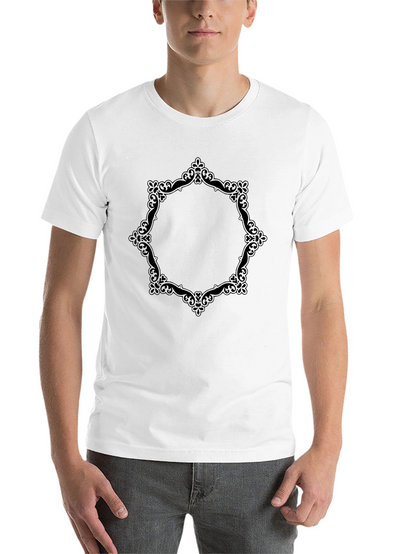 Elegant Framed Black T-Shirt