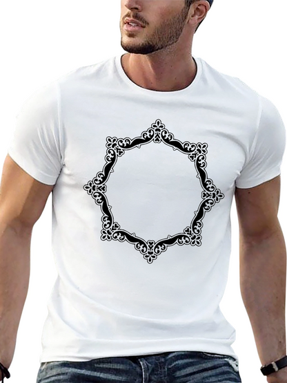 Elegant Framed Black T-Shirt