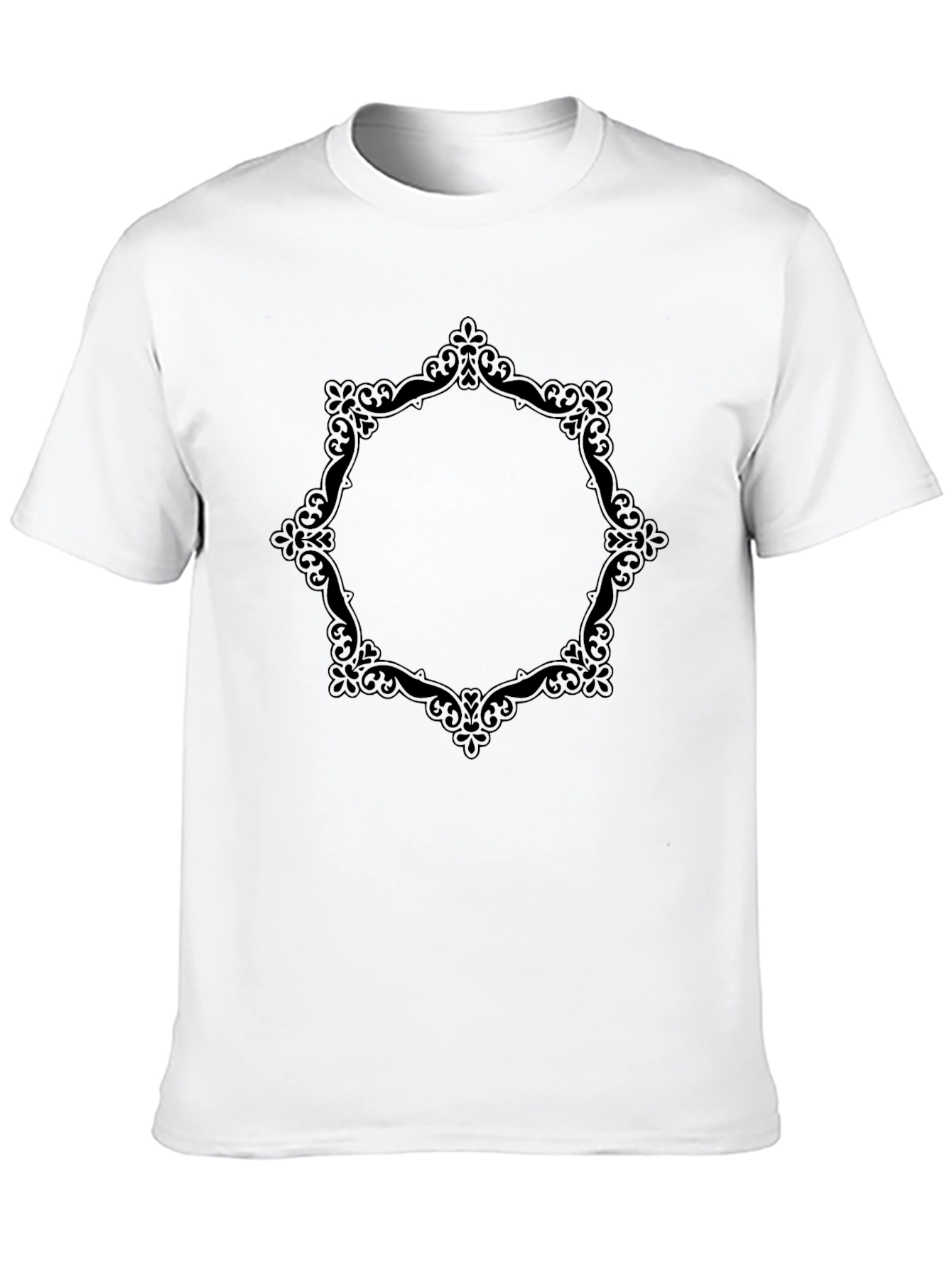 Elegant Framed Black T-Shirt
