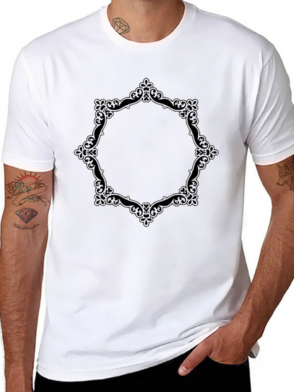 Elegant Framed Black T-Shirt