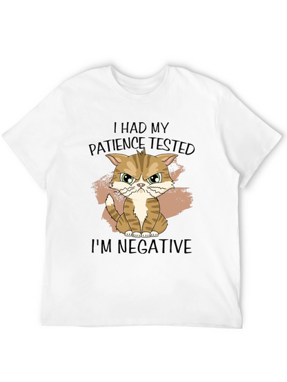 Patience Tested Cat Graphic T-Shirt