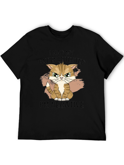 Patience Tested Cat Graphic T-Shirt