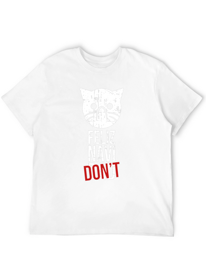 Feliz Navi Dont Cat T-Shirt - Funny Christmas Tee