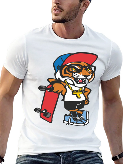 Cool Tiger Graphic Tee - Black T-Shirt
