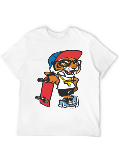 Cool Tiger Graphic Tee - Black T-Shirt