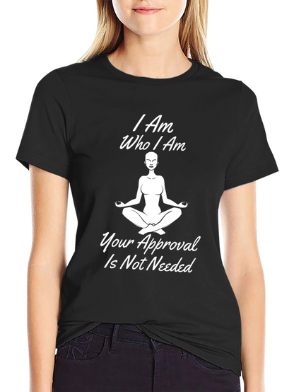 I Am Who I Am Meditation Black T-Shirt