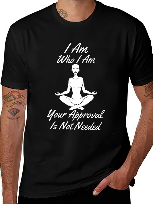 I Am Who I Am Meditation Black T-Shirt