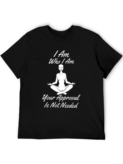 I Am Who I Am Meditation Black T-Shirt