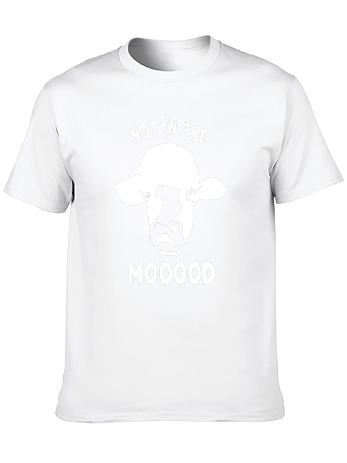 Not in the Moood T-Shirt - Funny Cow Design