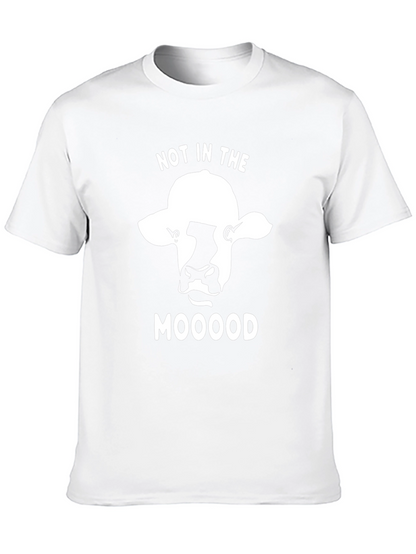 Not in the Moood T-Shirt - Funny Cow Design
