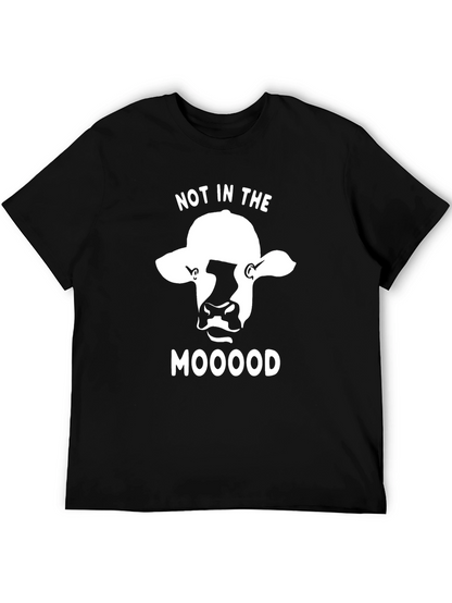 Not in the Moood T-Shirt - Funny Cow Design