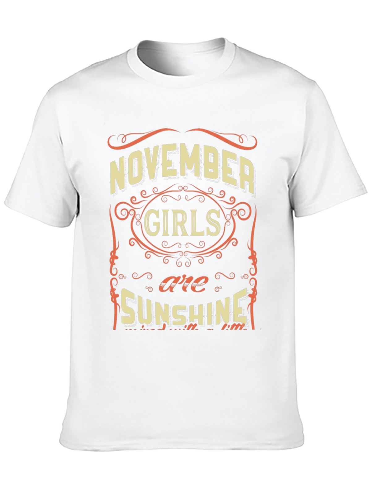 November Girls Sunshine Black T-Shirt