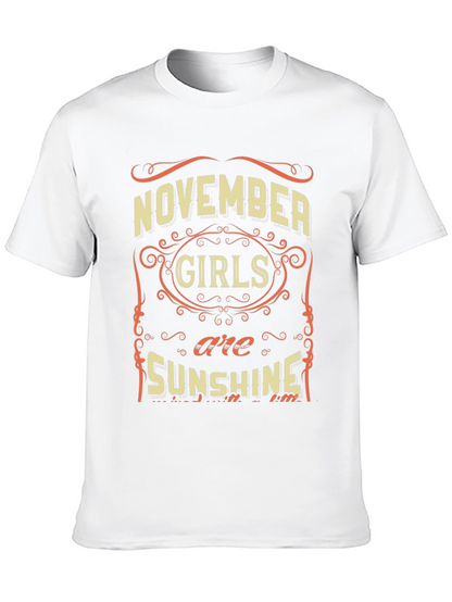 November Girls Sunshine Black T-Shirt