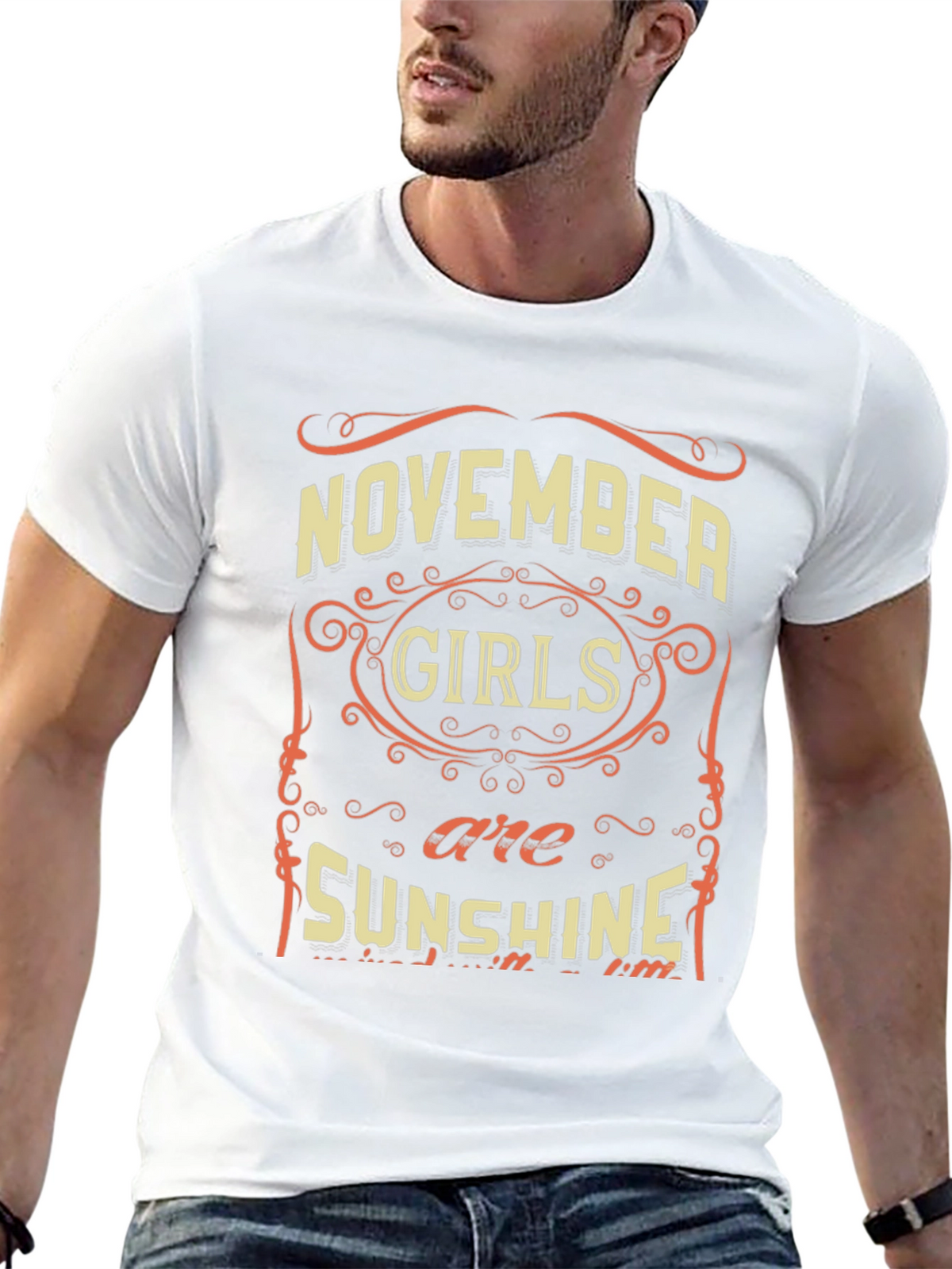 November Girls Sunshine Black T-Shirt